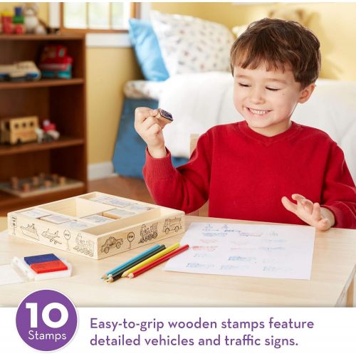  Melissa & Doug Vehicle Stamp Set