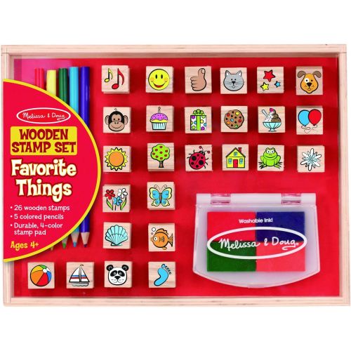  Melissa & Doug Wooden Favorite Things Stamp Set