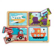 Melissa & Doug Natural Play Wooden Puzzle: Ready, Set, Go