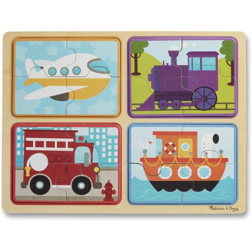  Melissa & Doug Natural Play Wooden Puzzle: Ready, Set, Go