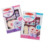 Melissa & Doug Decorate-Your-Own Wooden Heart Box and Wooden Butterfly Box Craft Kits Set