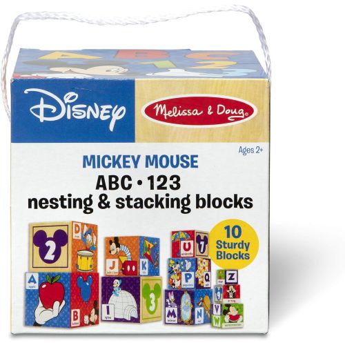  Melissa & Doug Mickey Mouse ABC-123 Nesting & Stacking Blocks