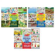 Melissa & Doug Melissa and Doug Reusable Sticker Pad Bundle - Habitats, Vehicles, and Town