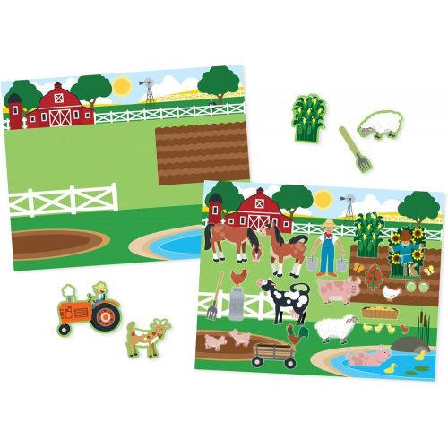  Melissa & Doug Melissa and Doug Reusable Sticker Pad Bundle - Habitats, Vehicles, and Town