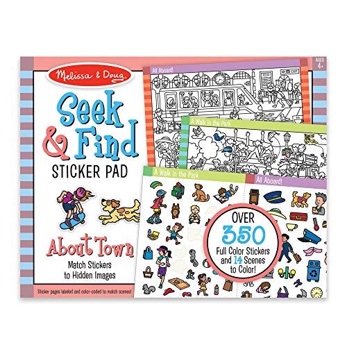  Melissa & Doug Seek and Find Sticker Pad  Around Town