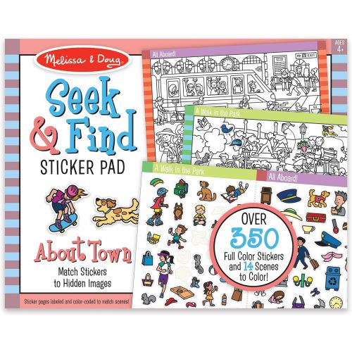  Melissa & Doug Seek and Find Sticker Pad  Around Town