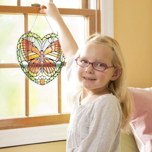  Melissa & Doug Created by Me! Peel-and-Press Stained Glass Butterfly Craft Kit