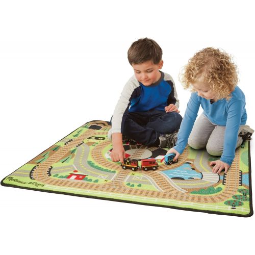  Melissa & Doug Round the Rails Train Rug