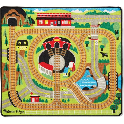  Melissa & Doug Round the Rails Train Rug