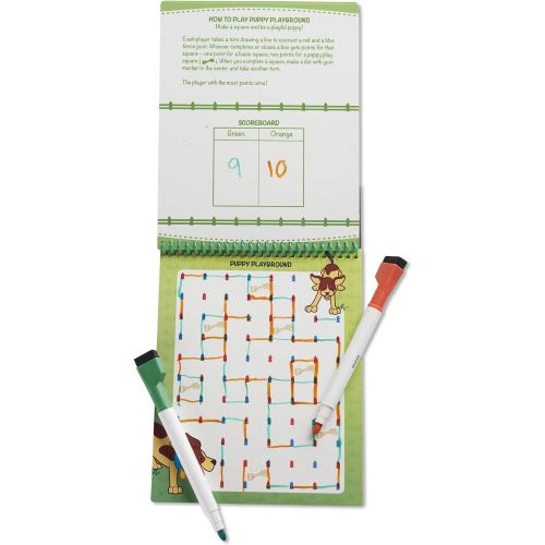  Melissa & Doug On The Go Wipe-Off Activity Pad Dry-Erase Games 3 Pack: Spy, Animal, Game On!