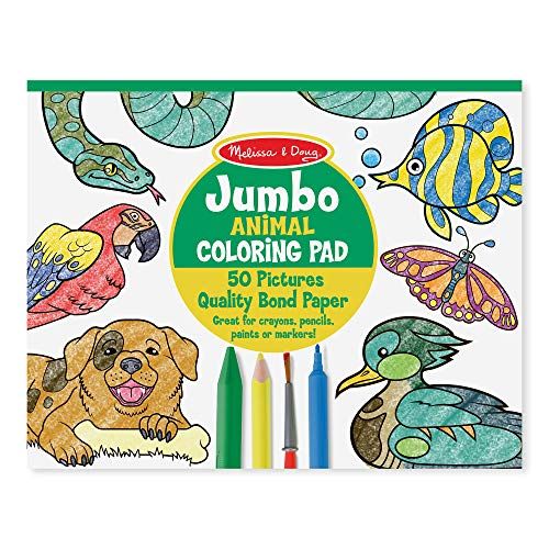  Melissa & Doug Jumbo Coloring Pad - Animals