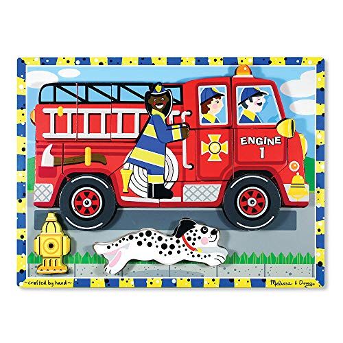  Melissa & Doug Deluxe Fire Truck Chunky Puzzle