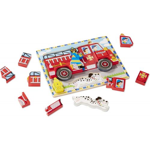  Melissa & Doug Deluxe Fire Truck Chunky Puzzle