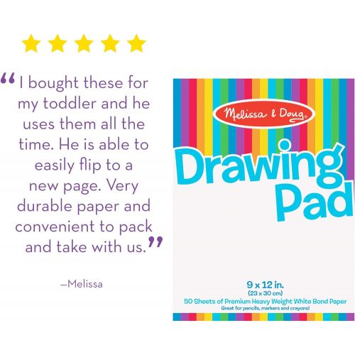  Melissa & Doug Drawing Paper Pad Bundle (3 Pack)