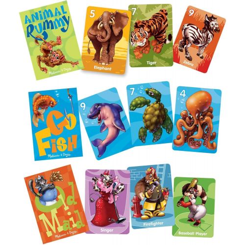  Melissa & Doug Animal Card Games