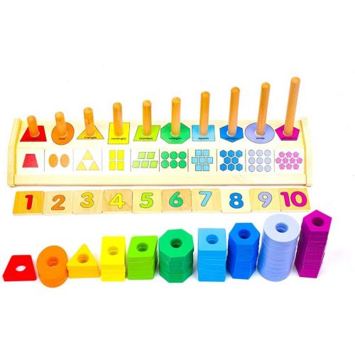  Melissa & Doug Counting Shape Stacker