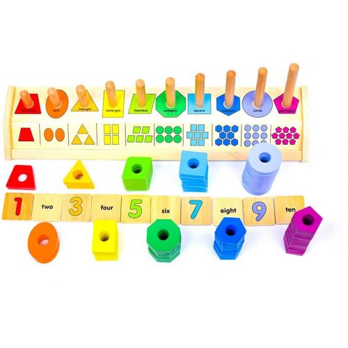  Melissa & Doug Counting Shape Stacker