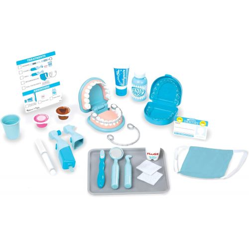  Melissa & Doug Super Smile Dentist Kit with Pretend Play Set of Teeth and Dental Accessories (26 Toy Pieces)