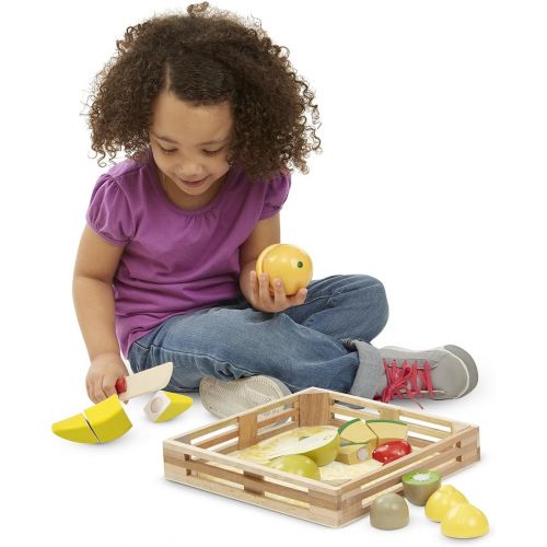  Melissa & Doug Beautiful Wooden Kids Cutting Food & Fruit Sets by Melissa and Doug