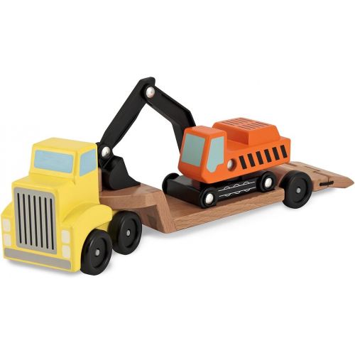  Melissa & Doug Trailer & Excavator