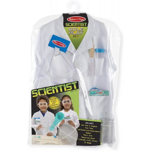  Melissa & Doug Scientist Role Play Costume Set,