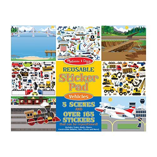  Melissa & Doug Reusable Sticker Pad - Vehicles