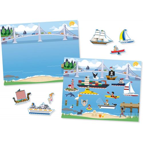  Melissa & Doug Reusable Sticker Pads Set - Habitats, Vehicles, and Adventures