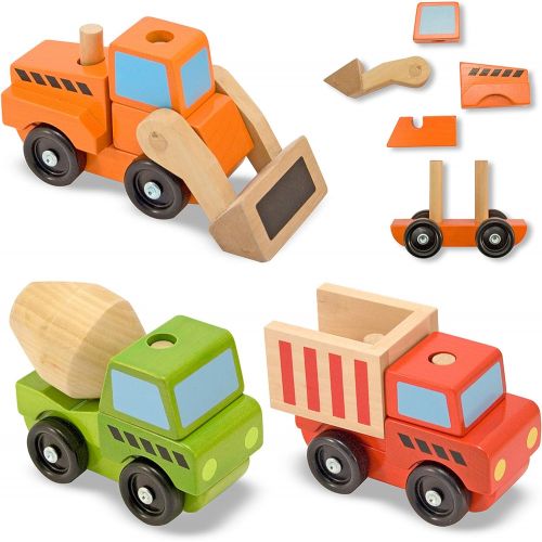  Melissa & Doug Stacking Construction Vehicles