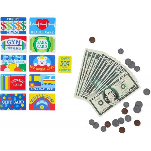  Melissa & Doug Pretend-to-Spend Wallet