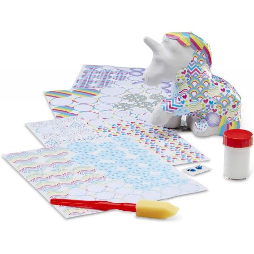  Melissa & Doug Decoupage Made Easy Unicorn Paper Mache Craft Kit with Stickers