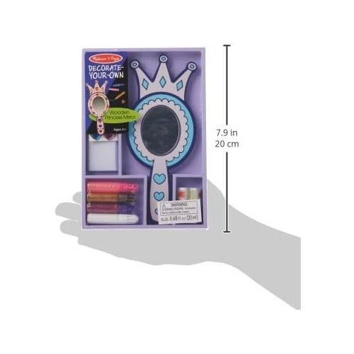  Melissa & Doug Decorate-Your-Own Wooden Princess Mirror