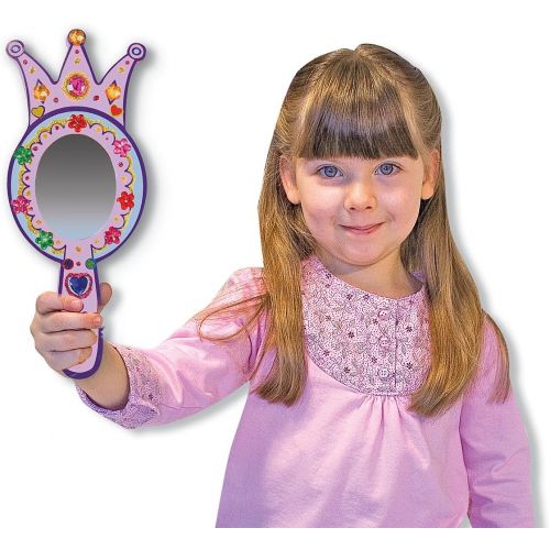  Melissa & Doug Decorate-Your-Own Wooden Princess Mirror