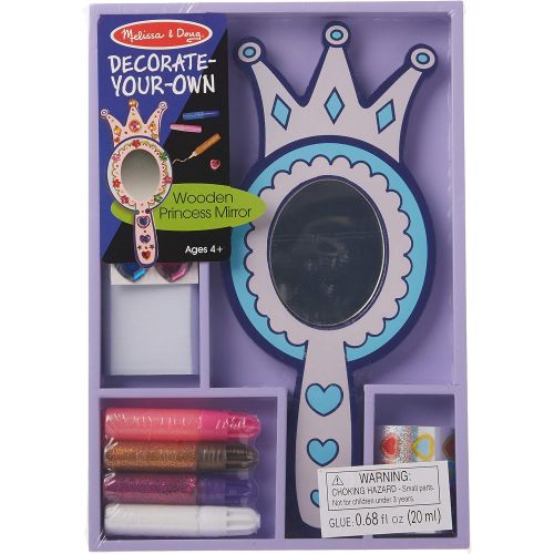  Melissa & Doug Decorate-Your-Own Wooden Princess Mirror