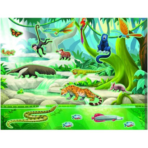  Melissa & Doug Reusable Sticker Activity Pad - Jungle & Savanna Toy