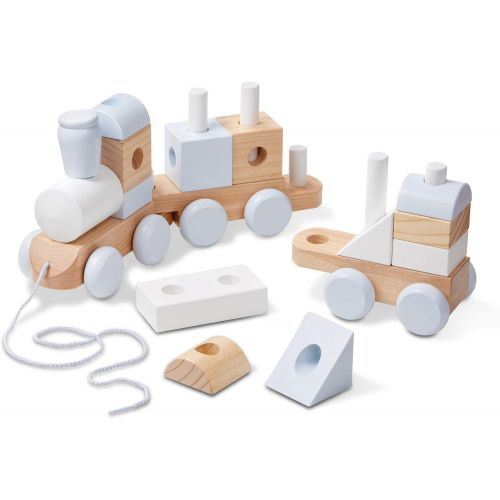  Melissa & Doug Jumbo Wooden Stacking Train - Natural, Multi, 1 EA (8771)