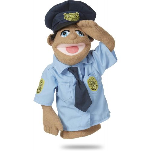  Melissa & Doug Chef Puppet with Detachable Wooden Rod for Animated Gestures & Police Officer Puppet