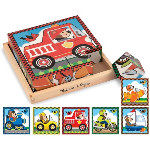  Melissa & Doug Vehicles Cube Puzzle