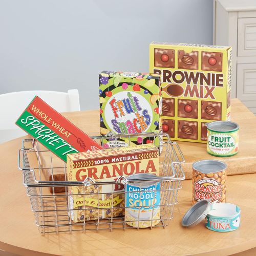  Melissa & Doug Grocery Basket with Play Food