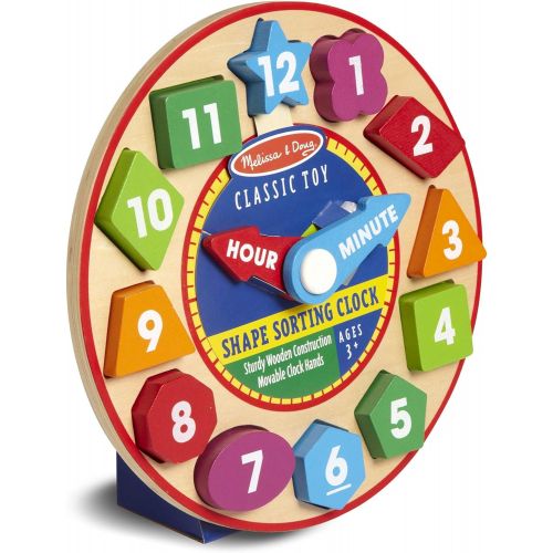  Melissa & Doug Shape Sorting Clock