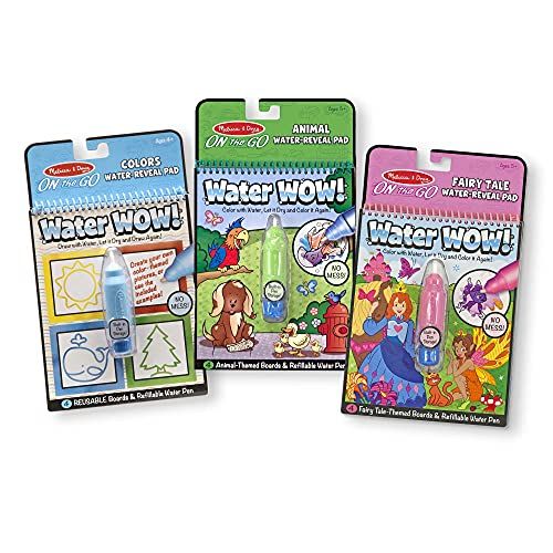  Melissa & Doug Water Wow Bundle: Colors & Shapes, Fairy Tales and Animals