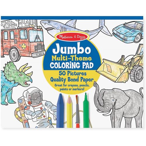  -Melissa-&-Doug Jumbo Coloring Pad Blue