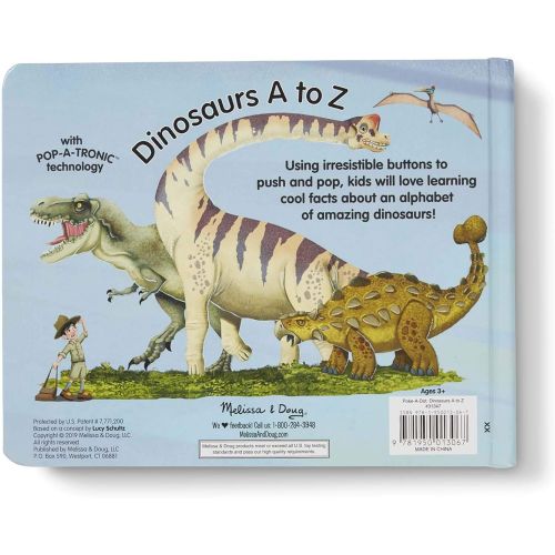  Melissa & Doug Poke-a-Dot  Dinosaurs A to Z