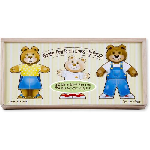  Melissa & Doug Bear Family Dress-Up Puzzle