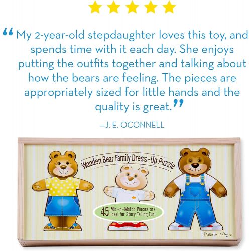  Melissa & Doug Bear Family Dress-Up Puzzle