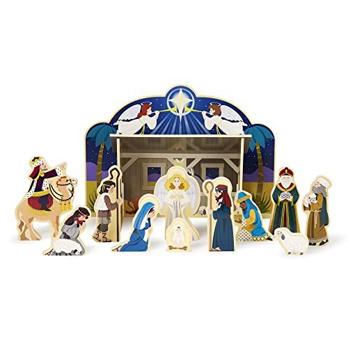  Melissa & Doug Wooden Nativity Set