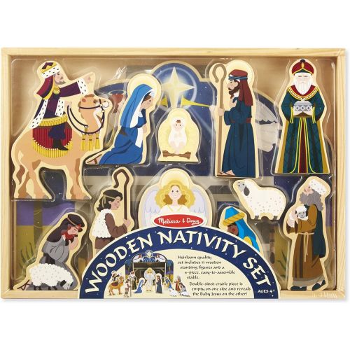  Melissa & Doug Wooden Nativity Set