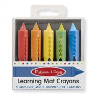 Melissa & Doug Learning Mat Crayons, 5 Colors