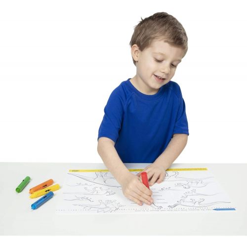  Melissa & Doug Learning Mat Crayons, 5 Colors