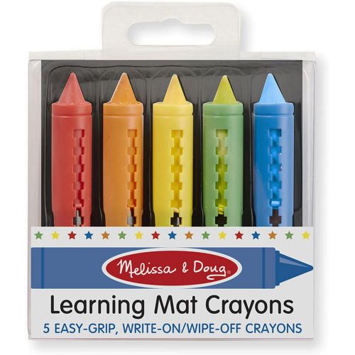  Melissa & Doug Learning Mat Crayons, 5 Colors
