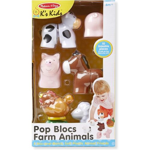  Melissa & Doug Pop Blocs Farm Animals